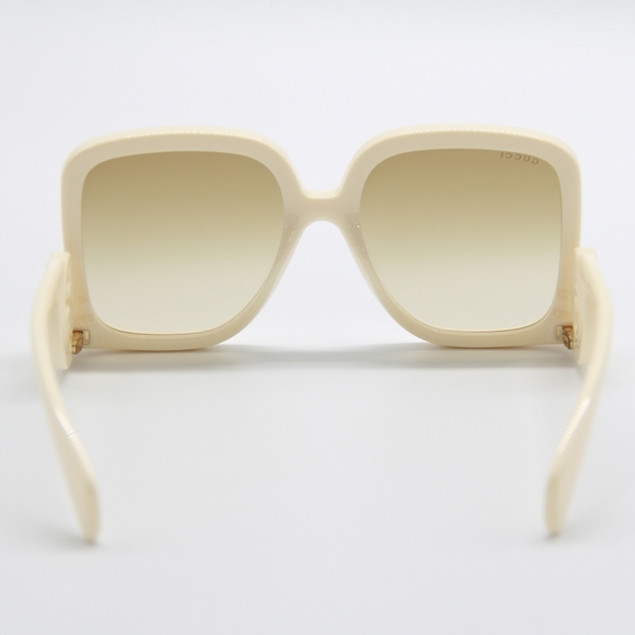 NEW GUCCI GG1326S 002 SQUARE WOMEN NUDE OVERSIZED SUNGLASSES - Picture 10 of 16